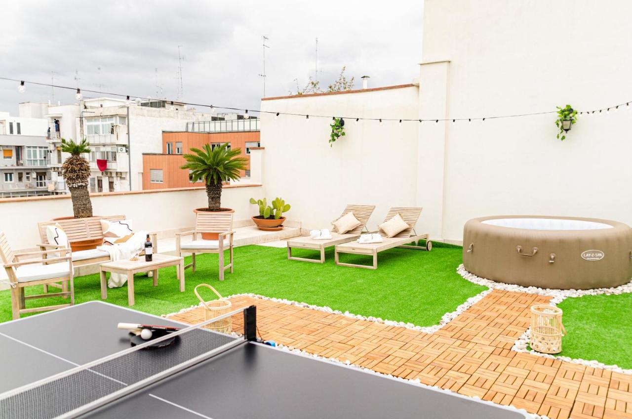 Apulialux Private 100Mq Rooftop Oasis W Jacuzzi Apartman Bari Kültér fotó